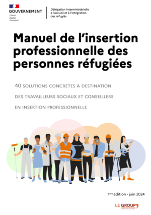 Manuel d'insertion professionnelle des personnes réfugiées couverture